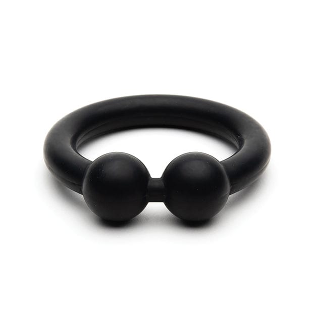 Sport F*cker - Bull Ring Silicone Cock Ring (Black) SPF1002 CherryAffairs