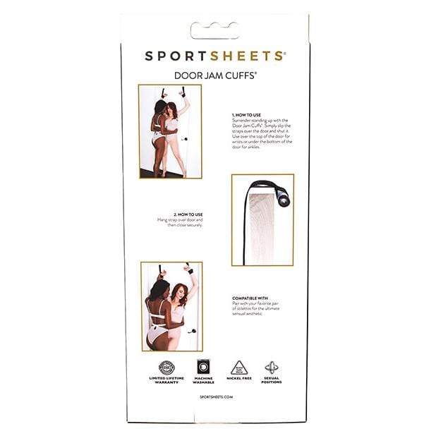 Sportsheets - Door Jam Cuffs (Black) SS1046 CherryAffairs