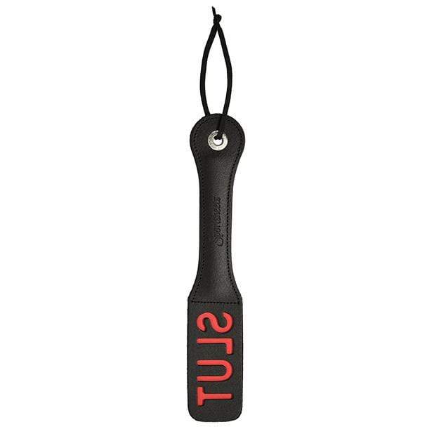 Sportsheets - Leather Slut Impression Paddle 12" (Black) SS1043 CherryAffairs