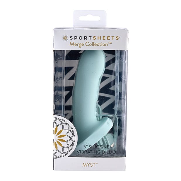 Sportsheets - Merge Collection Myst Vibrating Silicone Dildo 5" (Blue) SS1063 CherryAffairs