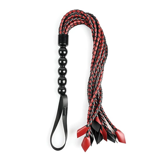 Sportsheets - Saffron BDSM Braided Flogger (Red/Black) SS1067 CherryAffairs