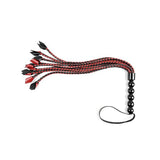 Sportsheets - Saffron BDSM Braided Flogger (Red/Black) SS1067 CherryAffairs