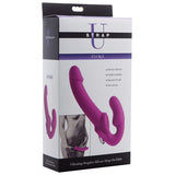 Strap U - Evoke Vibrating Strapless Silicone Strap on Dildo (Pink) STU1017 CherryAffairs