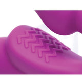 Strap U - Evoke Vibrating Strapless Silicone Strap on Dildo (Pink) STU1017 CherryAffairs