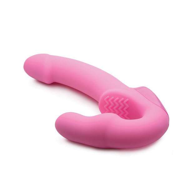 Strap U - Urge Pink Vibrating Strapless Silicone Strap On with Remote Control (Pink) STU1015 CherryAffairs