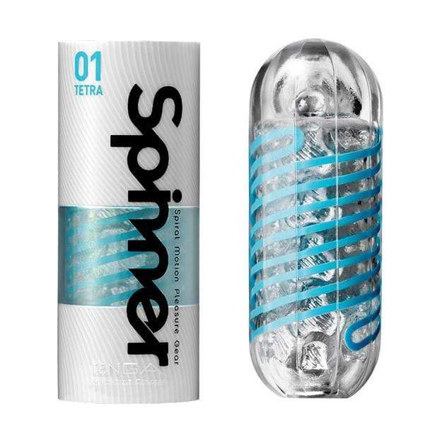 Tenga - 01 Tetra Spinner Masturbator Soft Stroker (Blue) TE1103 CherryAffairs