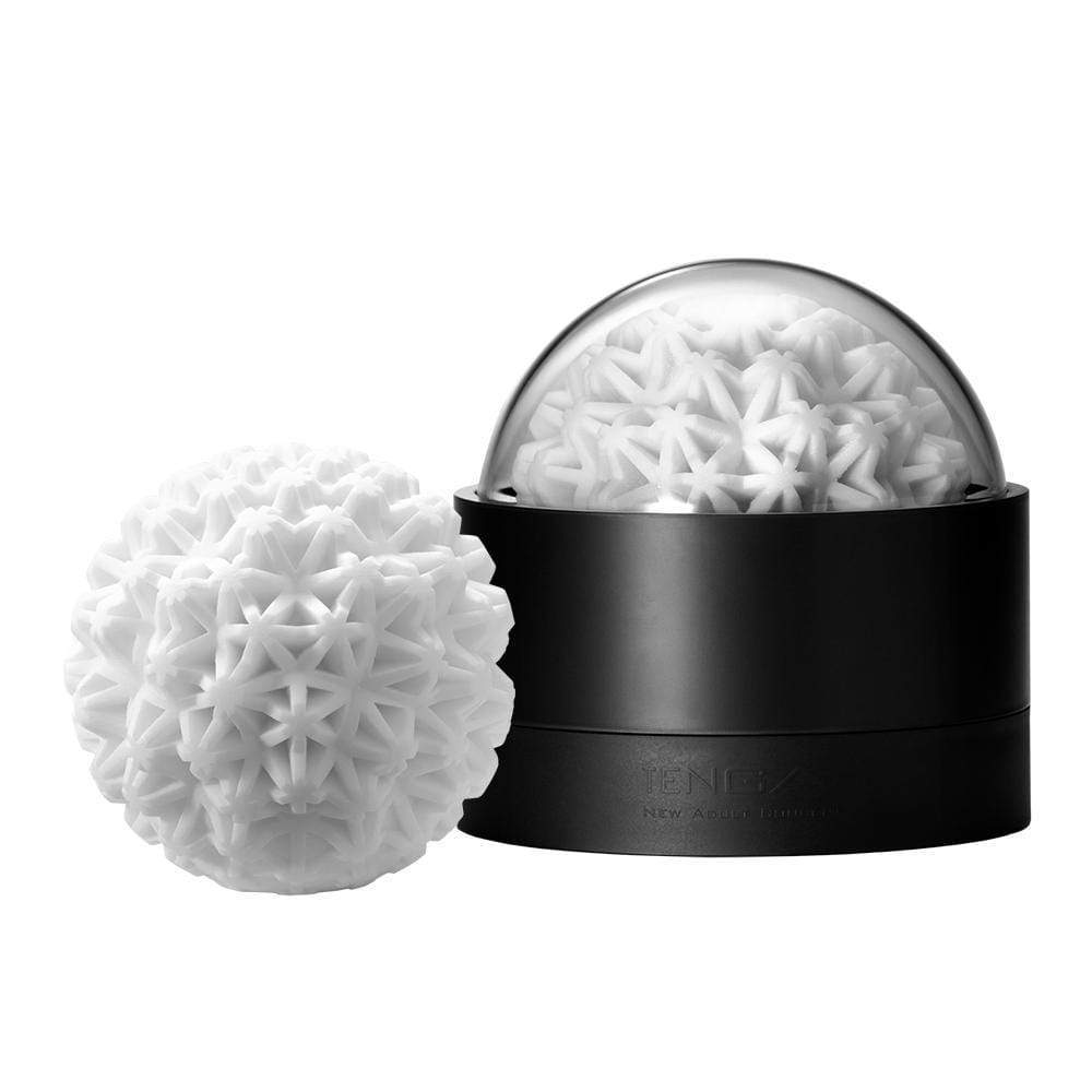 Tenga - 3D Geo Coral Soft Stroker Masturbator (White) TE1143 CherryAffairs