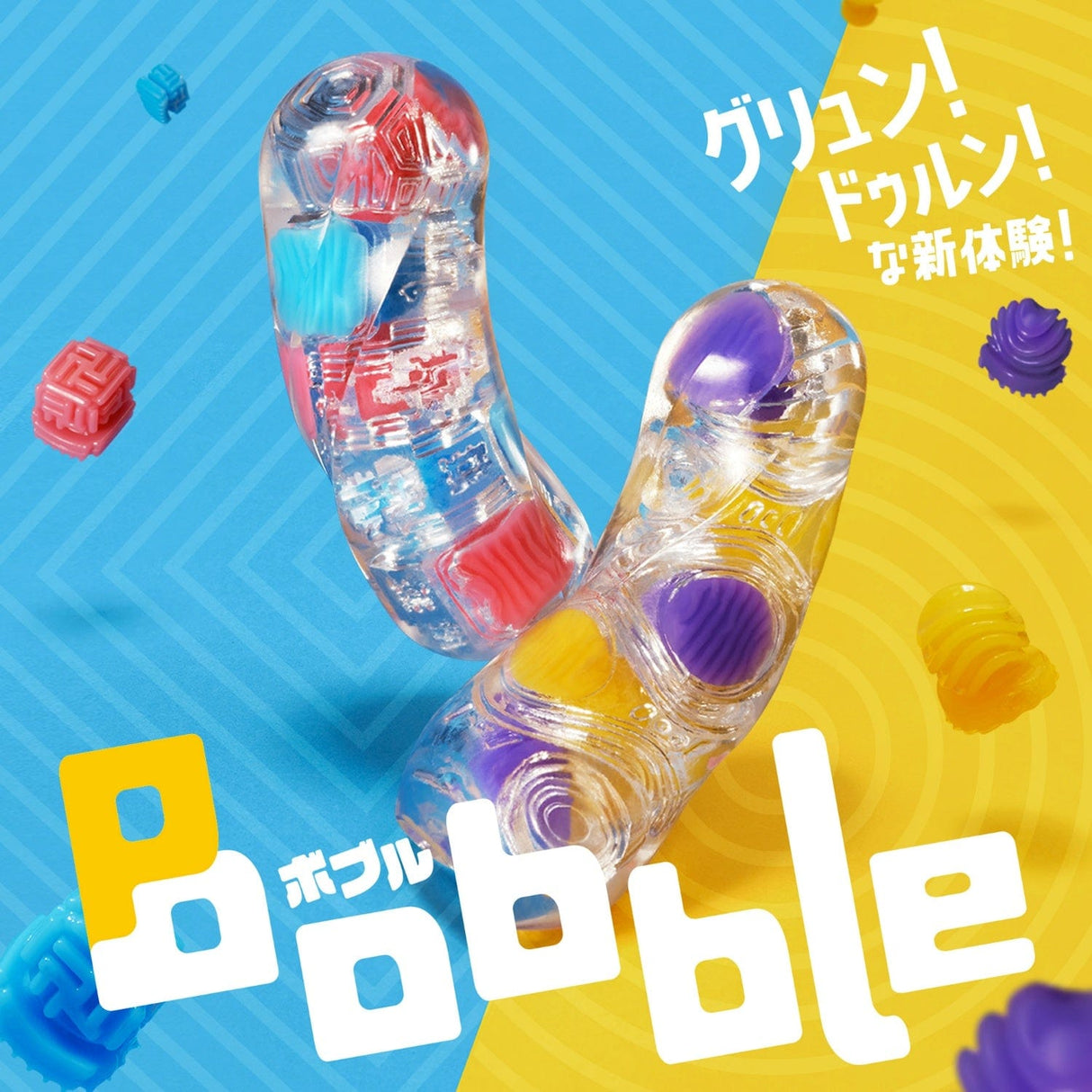 Tenga - Bobble Crazy Cubes Masturbator Soft Stroker (Blue) TE1201 CherryAffairs