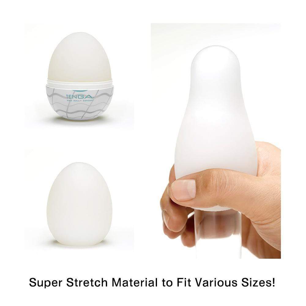 Tenga - Masturbator Egg Wavy II (White) TE1117 CherryAffairs