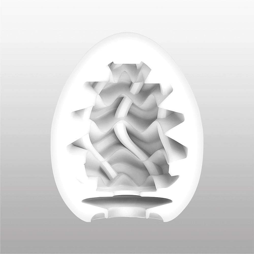 Tenga - Masturbator Egg Wavy II (White) TE1117 CherryAffairs