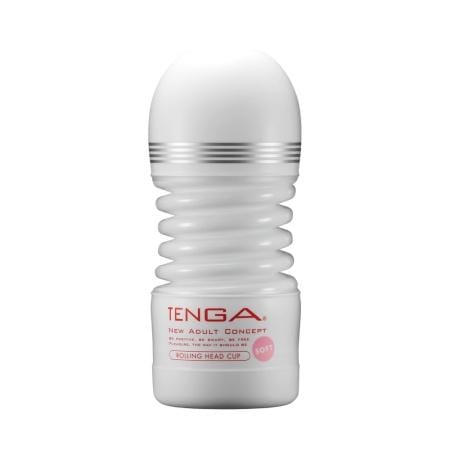 Tenga - New Rolling Head Cup Masturbator Soft (White) TE1161 CherryAffairs