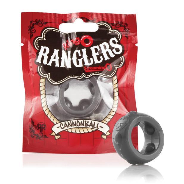 The Screaming O - Ring O Ranglers Cannonball Silicone Cock Ring (Black) TSO1014 CherryAffairs