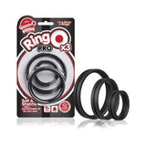 The Screaming O - RingO Pro 3 Soft Stretchy Cock Rings (Black) TSO1055 CherryAffairs