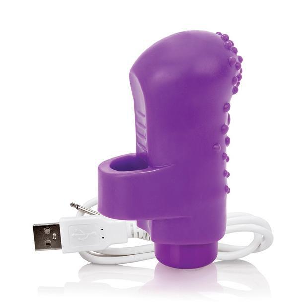 TheScreamingO - Charged FingO Rechargeable Finger Vibe (Purple) TSO1108 CherryAffairs