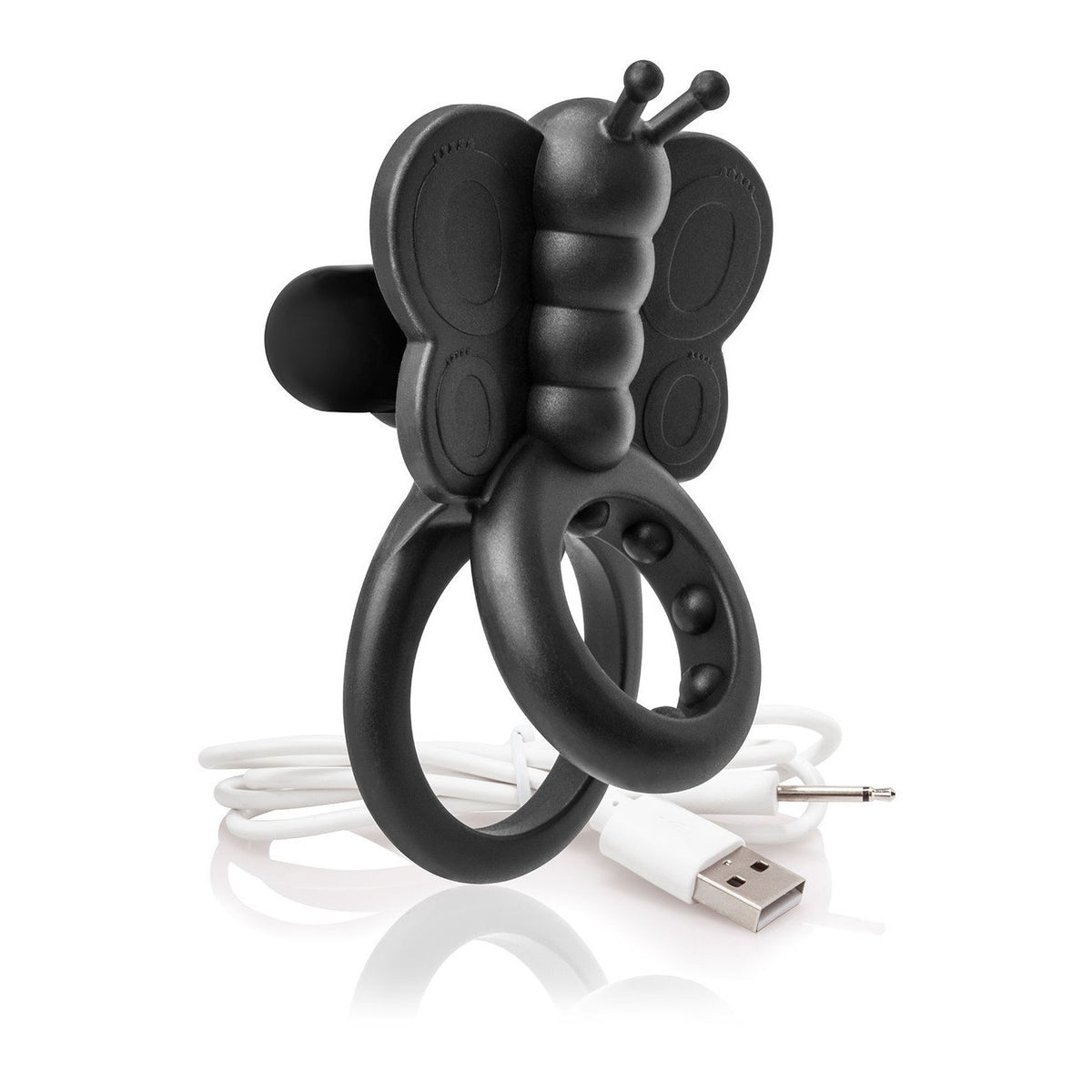 TheScreamingO - Charged Monarch Rechargeable Butterfly Cock Ring (Black) TSO1099 CherryAffairs