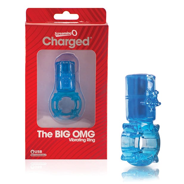 TheScreamingO - Charged The Big OMG Vibrating Cock Ring (Blue) TSO1133 CherryAffairs