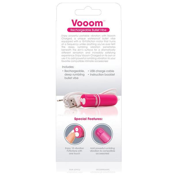 TheScreamingO - Charged Vooom Rechargeable Bullet Vibrator (Pink) TSO1093 CherryAffairs