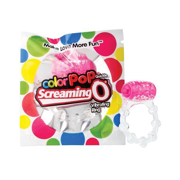 TheScreamingO - ColorPoP Quickie Screaming O Vibrating Cock Ring (Pink) TSO1092 CherryAffairs
