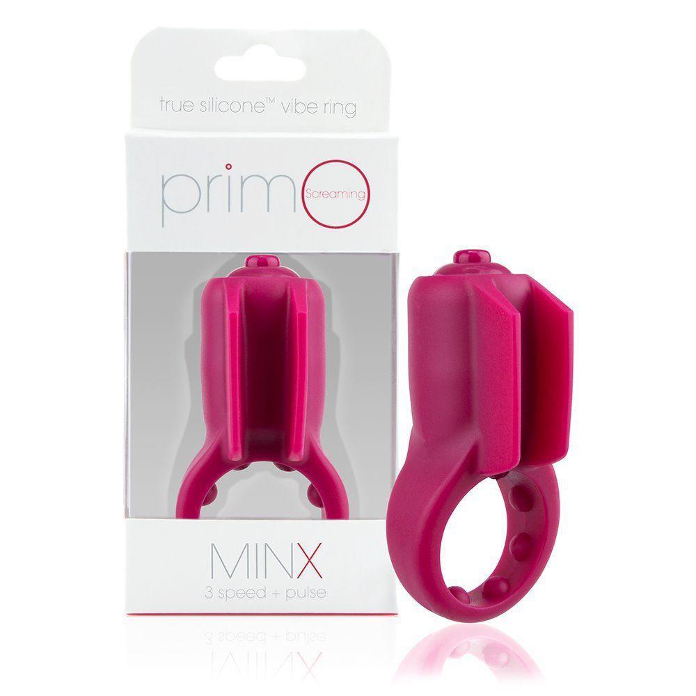 TheScreamingO - Primo Minx True Silicone Vibrating Cock Ring (Pink) TSO1103 CherryAffairs