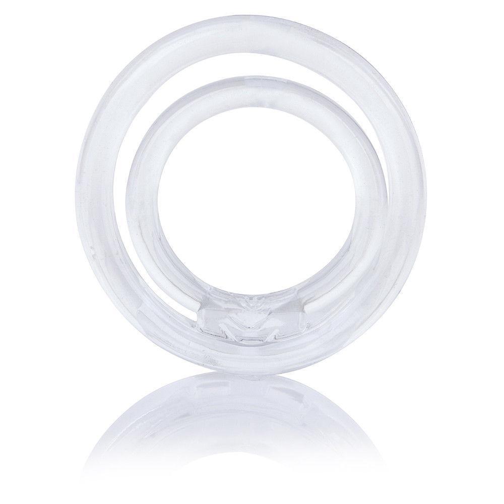 TheScreamingO - RingO2 Rubber Cock Ring with Ball Sling (Clear) TSO1104 CherryAffairs