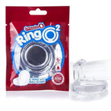 TheScreamingO - RingO2 Rubber Cock Ring with Ball Sling (Clear) TSO1104 CherryAffairs