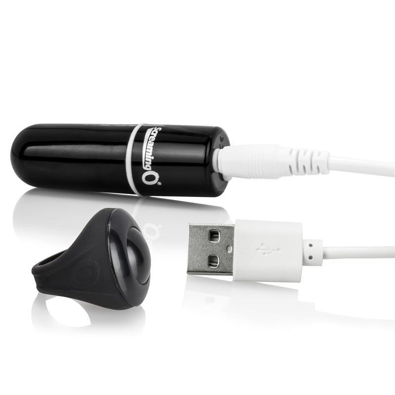 TheScreamingO - Vooom Rechargeable Remote Control Mini Vibe (Black) TSO1106 CherryAffairs