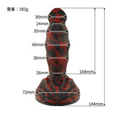 Tomax - Dark Dragon Slim Regular Silicone Dildo (Evil Red)    Non Realistic Dildo w/o suction cup (Non Vibration)