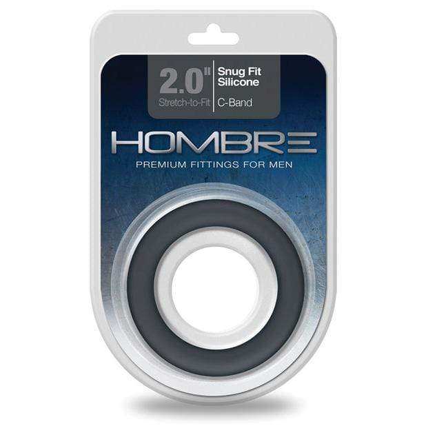 Topco - Hombre Snug Fit Silicone Cock Ring (Black) TC1079 CherryAffairs
