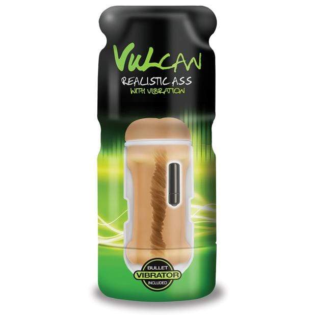 Topco - Vulcan Vibrating Realistic Ass Masturbator (Brown) TC1076 CherryAffairs