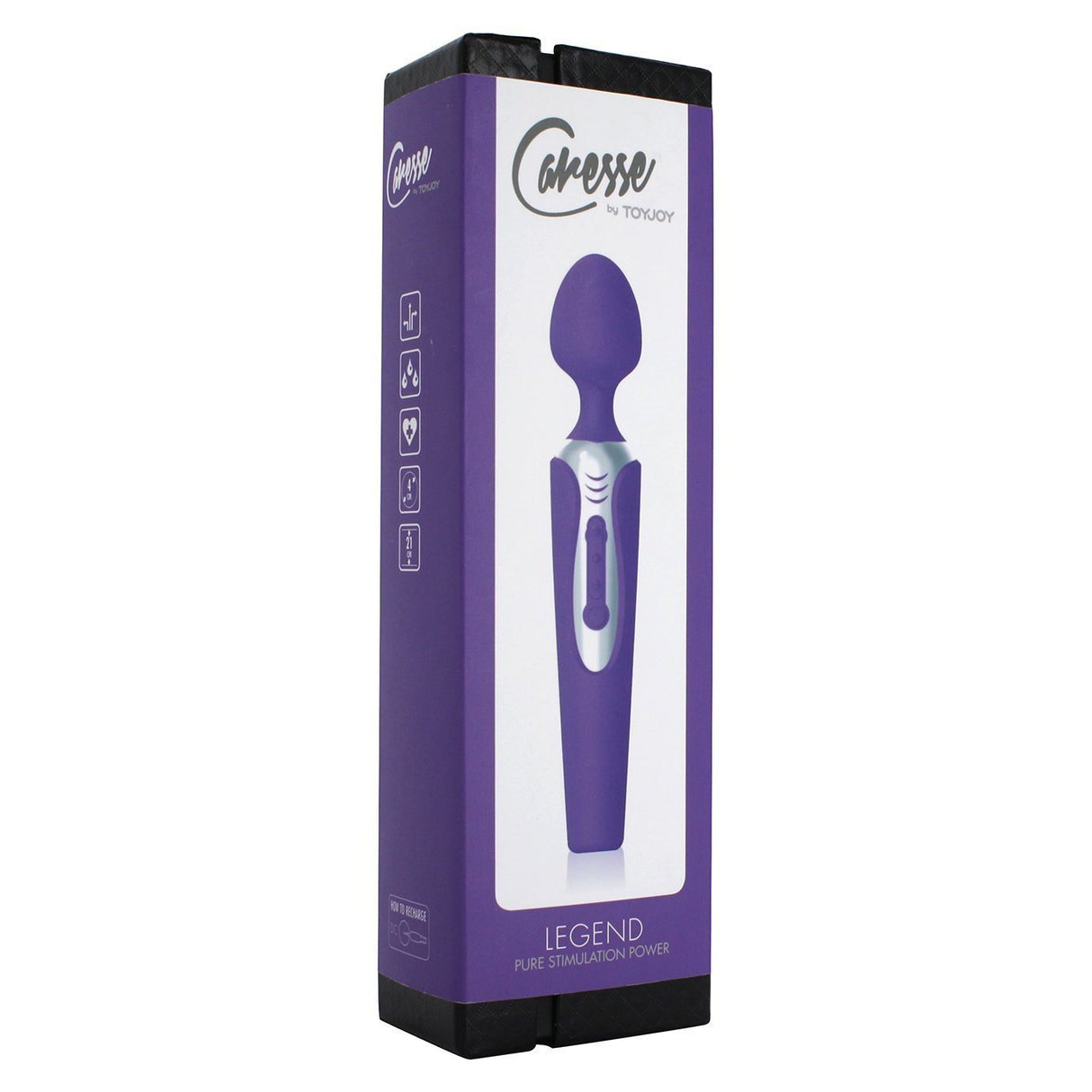 ToyJoy - Caresse Legend Wand Massager (Purple) TJ1061 CherryAffairs