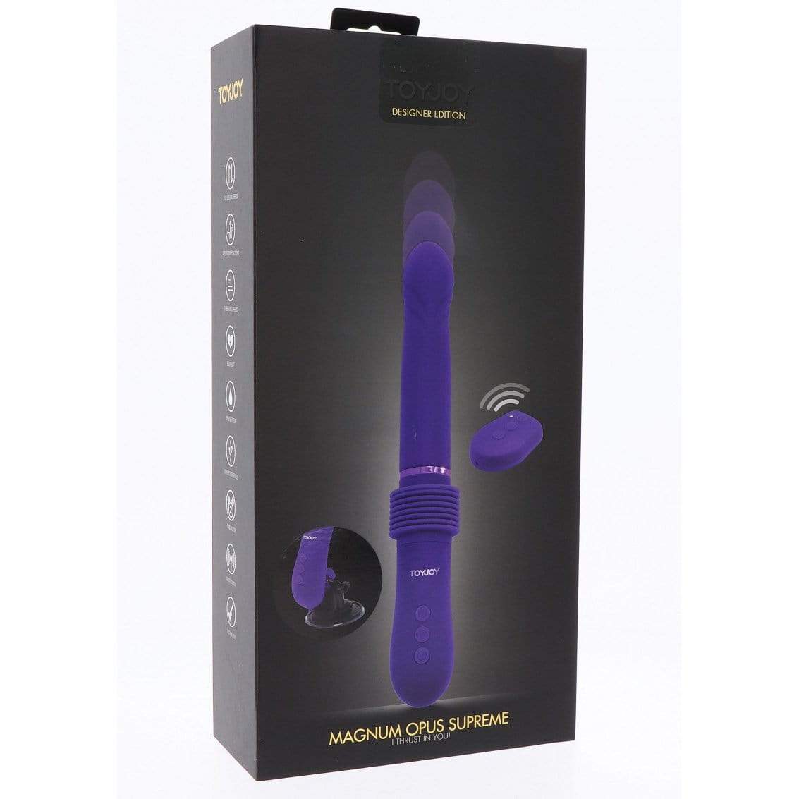 ToyJoy - Magnum Opus Supreme I Thrust in You Thruster Vibrator (Purple) TJ1074 CherryAffairs