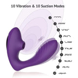 Tracy's Dog - Clitoral Air Stimulator Sucking Vibrator with Remote OG Pro 2 (Purple) TRD1009 CherryAffairs