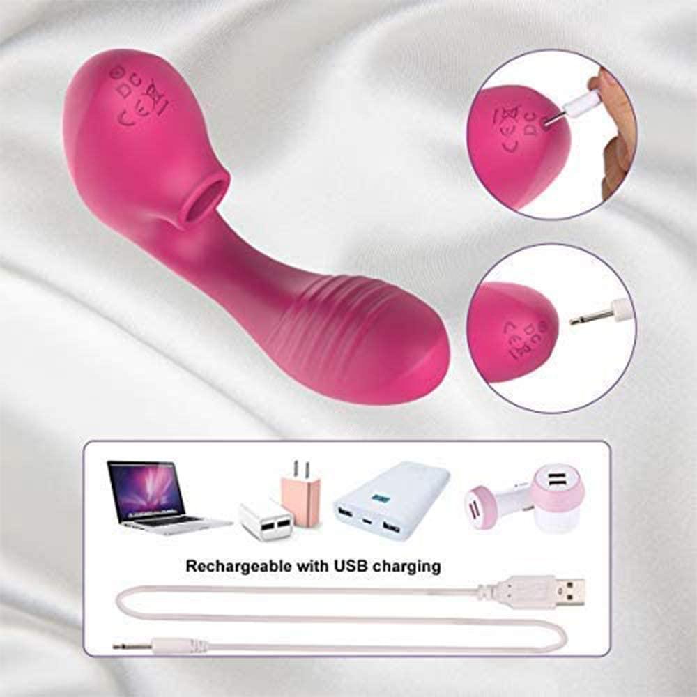 Tracy's Dog -  Clitoral Air Stimulator Vibrator (Pink) TRD1002 CherryAffairs