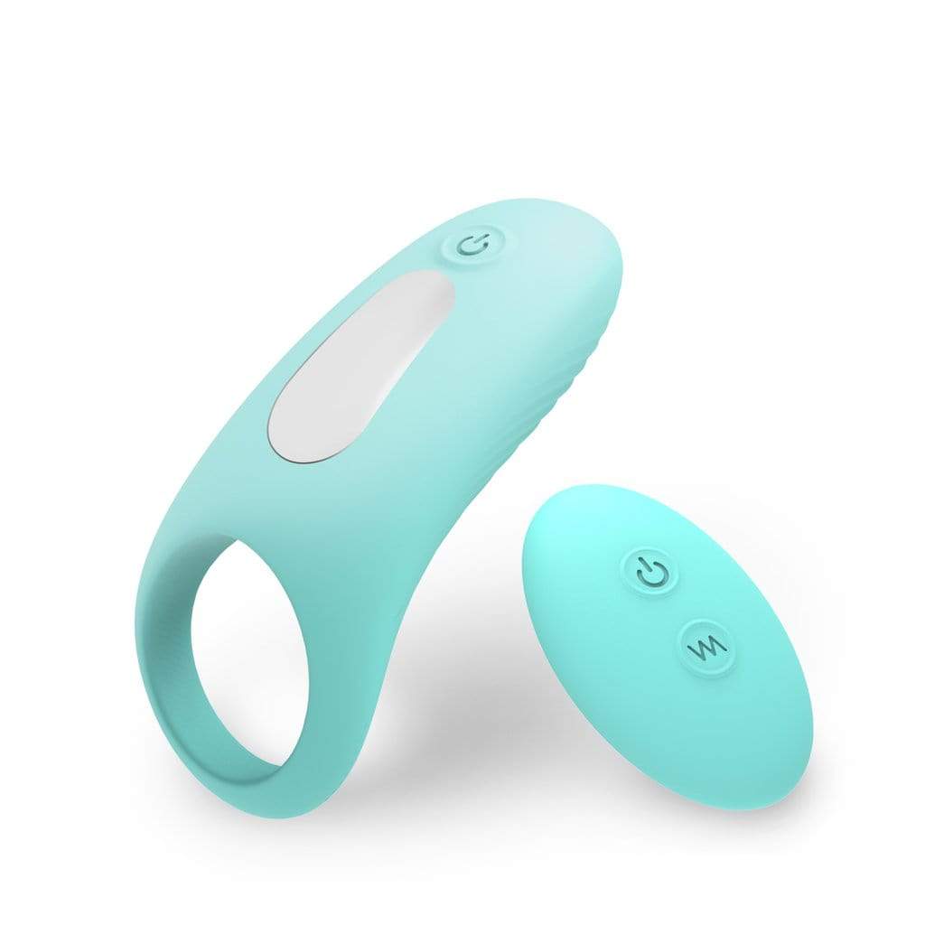 Tracy's Dog - Cocky Remote Control Vibrating Cock Ring (Tiffany Blue) TRD1014 CherryAffairs