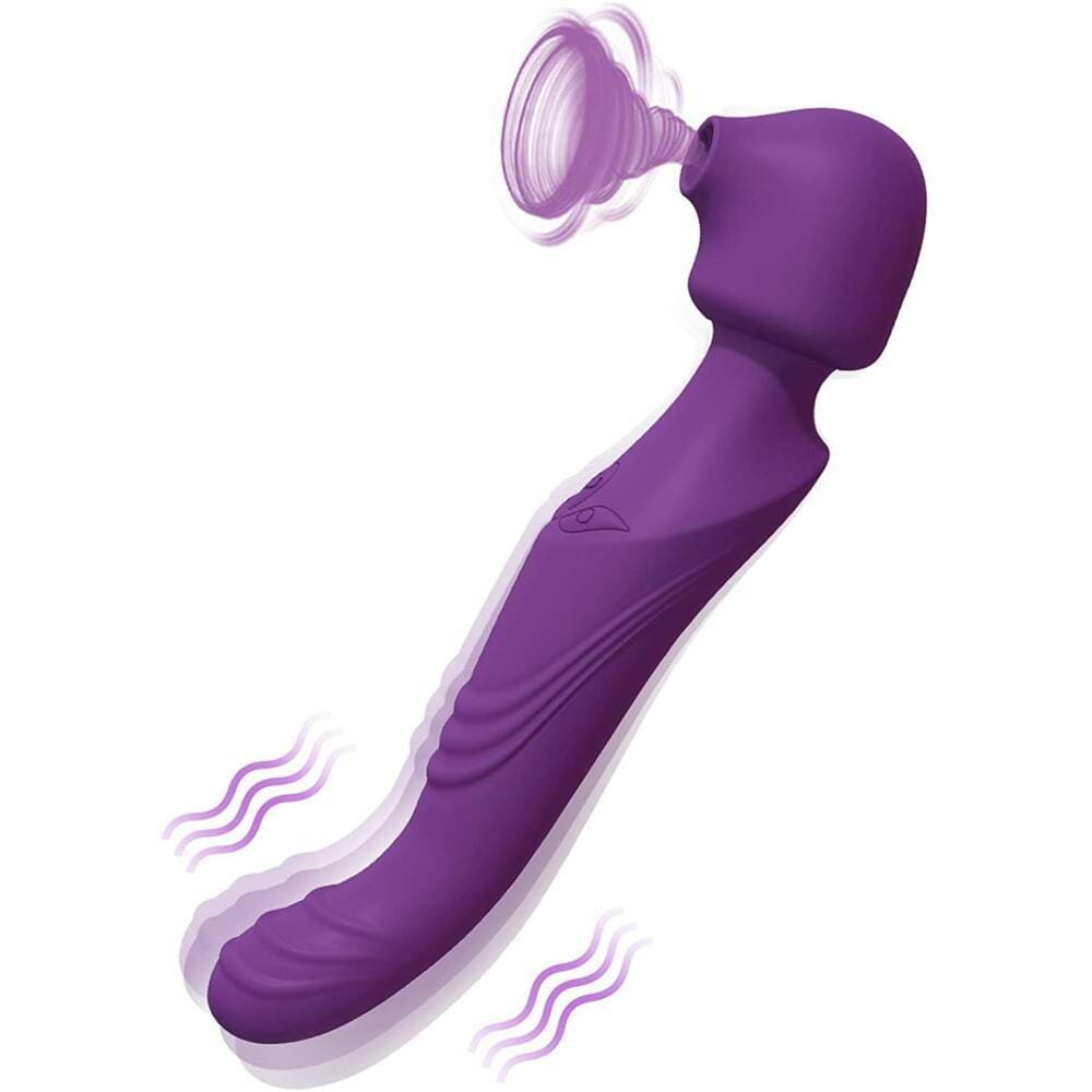 Tracy's Dog - Dual Vibe G Spot Clitoral Air Stimulator Wand Massager (   CherryAffairs.sg