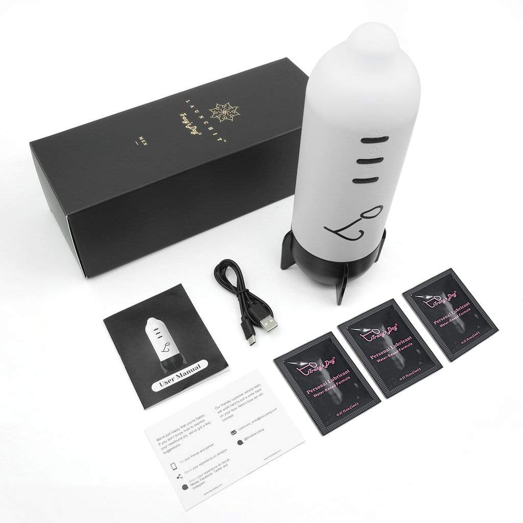Tracy's Dog - Launch It Automatic Masturbator Cup (White)  CherryAffairs.sg