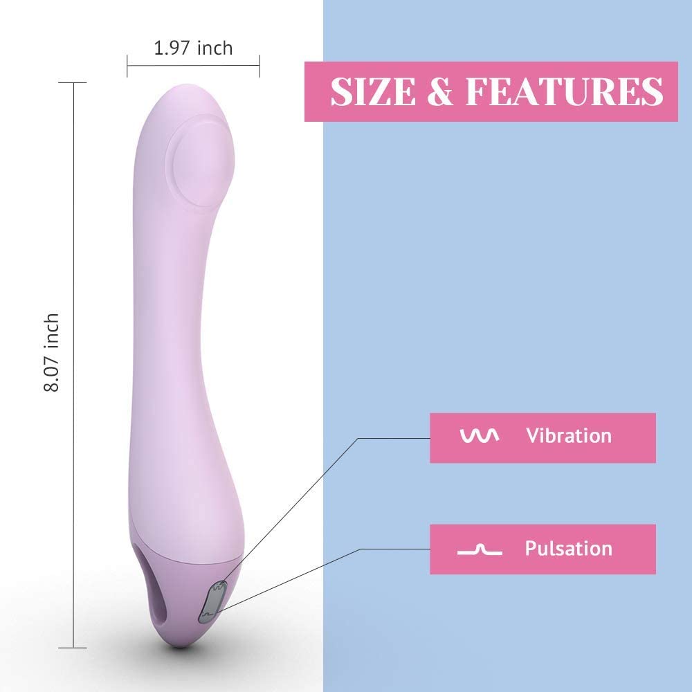 Tracy's Dog - Rechargeable G Spot Vibrator Pulsator (Purple) TRD1007 CherryAffairs