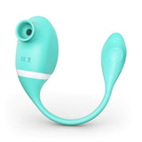 Tracy's Dog - Seahorse Clitoral Air Stimulator Sucking Dual Stimulator (Tiffany Blue) TRD1021 CherryAffairs