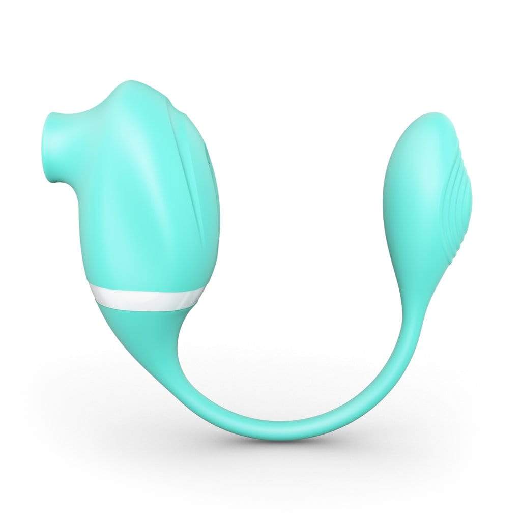 Tracy's Dog - Seahorse Clitoral Air Stimulator Sucking Dual Stimulator (Tiffany Blue) TRD1021 CherryAffairs