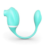 Tracy's Dog - Seahorse Clitoral Air Stimulator Sucking Dual Stimulator (Tiffany Blue) TRD1021 CherryAffairs