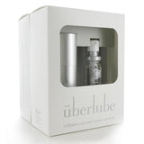 Uberlube - Silicone Lubricant Refillable Case with 3 Refills 15ml (Silver) UL1008 CherryAffairs