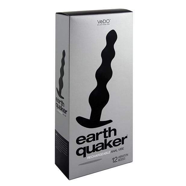 VeDO - Earth Quaker Anal Vibrating Butt Plug (Just Black)    Anal Beads (Vibration) Rechargeable