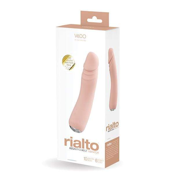 VeDO - Rialto Rechargeable Realistic Vibrator (Vanilla)    Realistic Dildo w/o suction cup (Vibration) Rechargeable