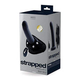 VeDO - Strapped Rechargeable Vibrating Strap On Dildo (Just Black) VD1131 CherryAffairs