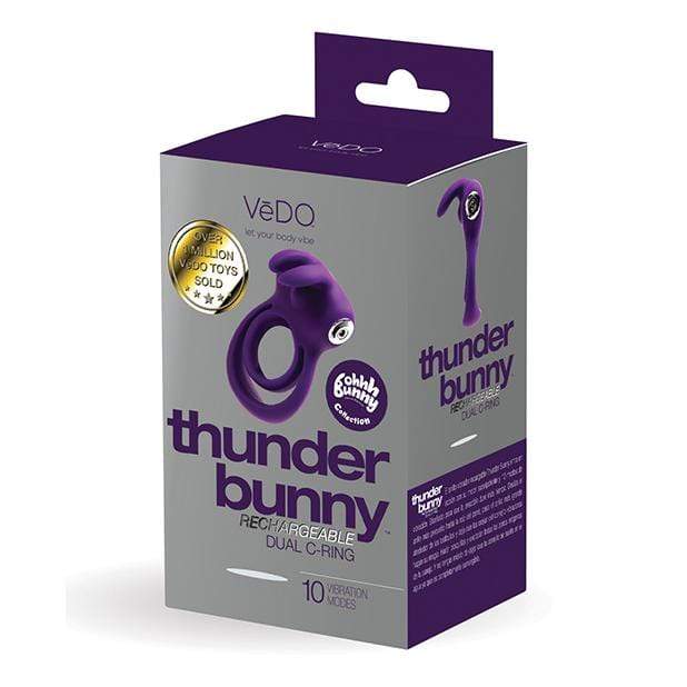 VeDO - Thunder Rechargeable Dual Cock Ring (Deep Purple) VD1132 CherryAffairs