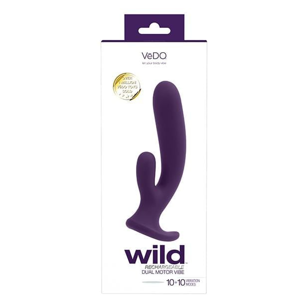 VeDO - Wild Rechargeable Dual Rabbit Vibrator (Purple) VD1134 CherryAffairs