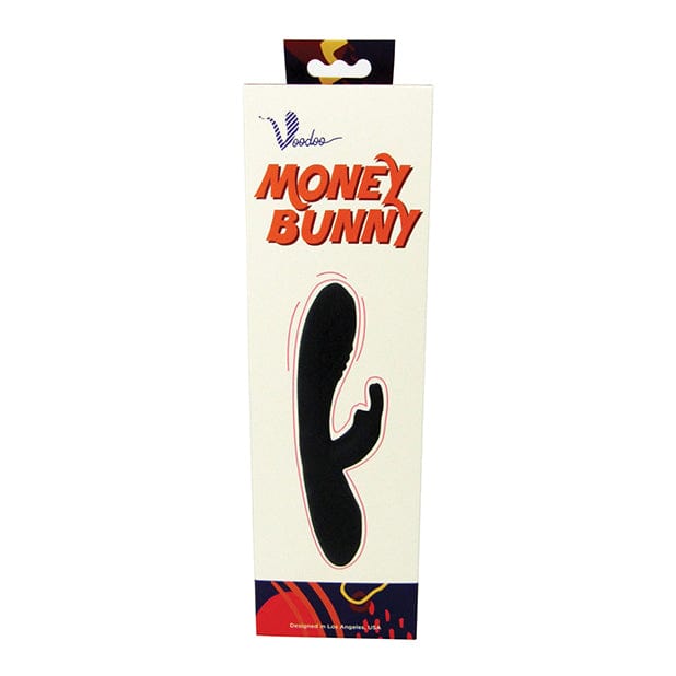 Voodoo Toys - Money Bunny Silicone Rabbit Vibrator (Solid Black) OT1210 CherryAffairs