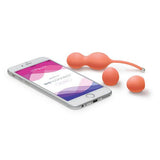 We-Vibe - Bloom App-Controlled Vibrating Kegel Balls (Orange) WEV1030 CherryAffairs
