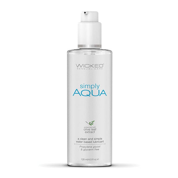 Wicked - Sensual Care Simply Aqua Water Based Lubricant 4 oz WK1030 CherryAffairs