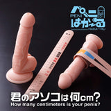 World Crafts - Hakaru Penis Measuring Ruler (Beige) OT1134 CherryAffairs